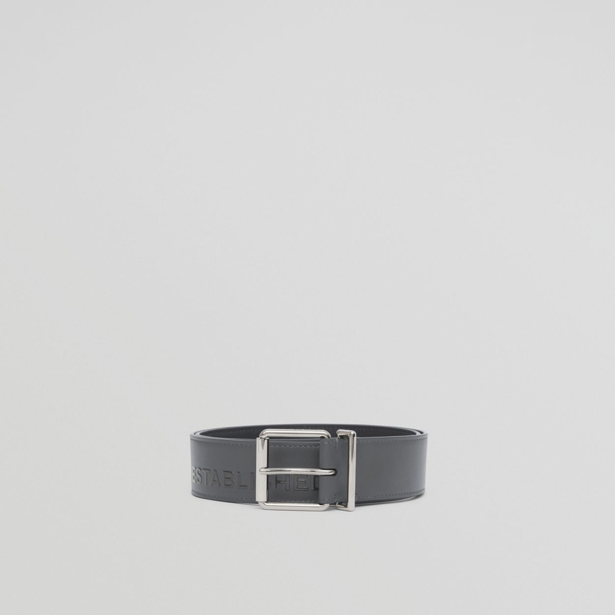 Horseferry Print Leather Belt - 4