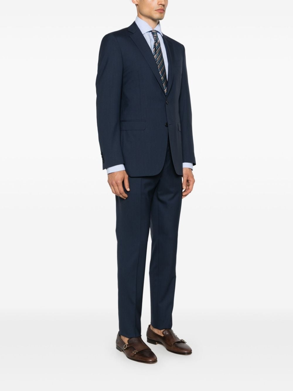 single-breasted wool suit - 3