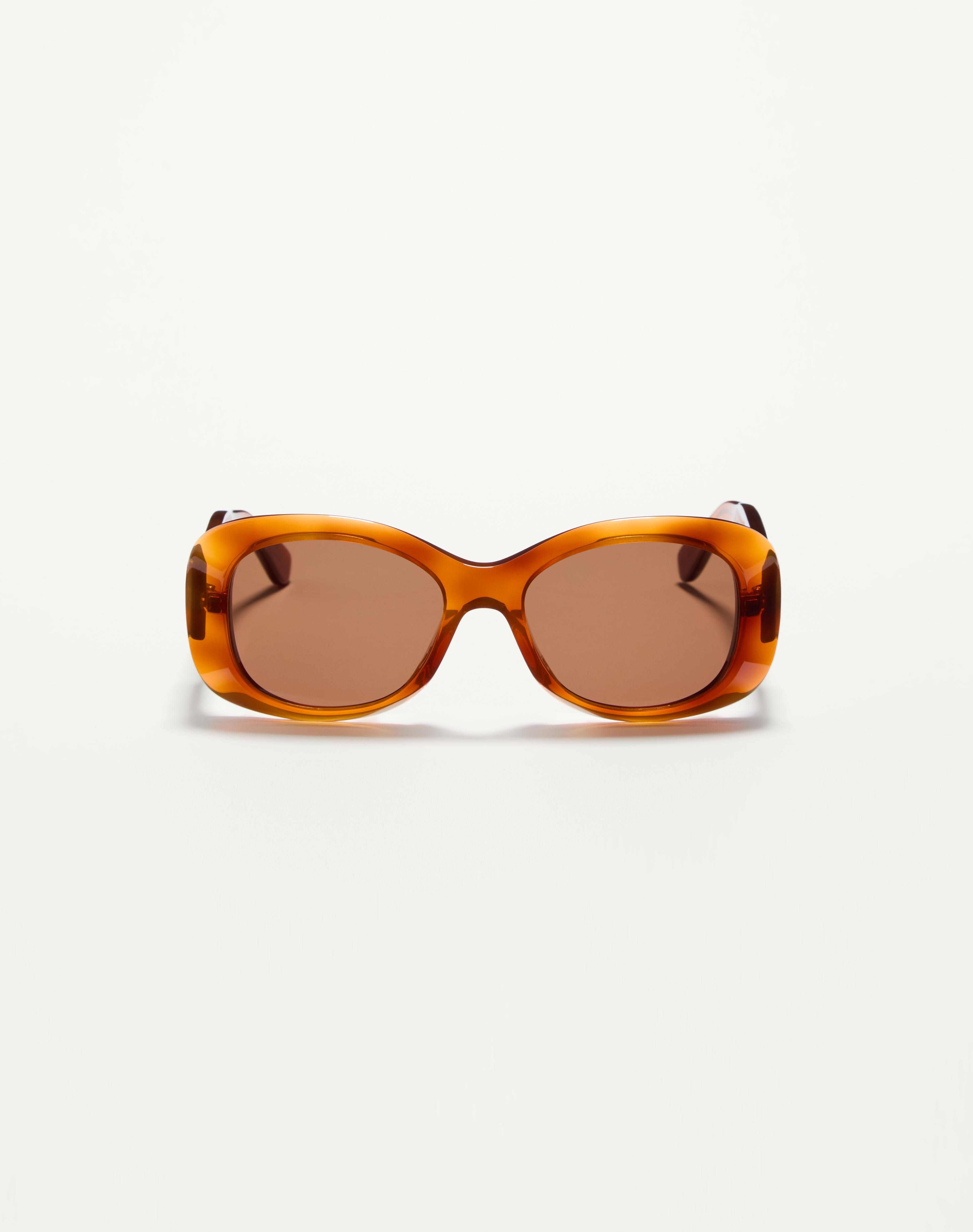 RECTANGULAR 70'S ACETATE GLASSES - 1