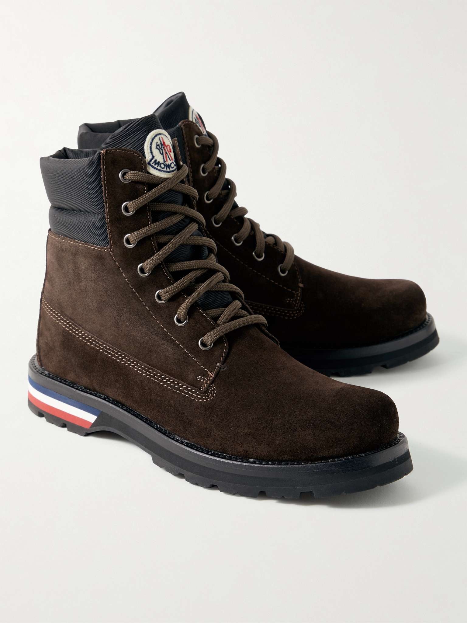 Vancouver Shell-Trimmed Suede Hiking Boots - 4