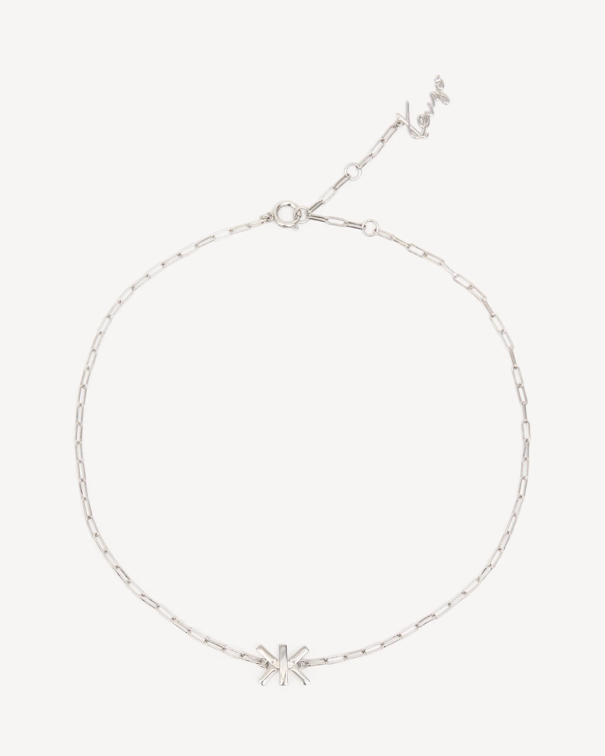 'KENZO Double K' necklace in brass - 1