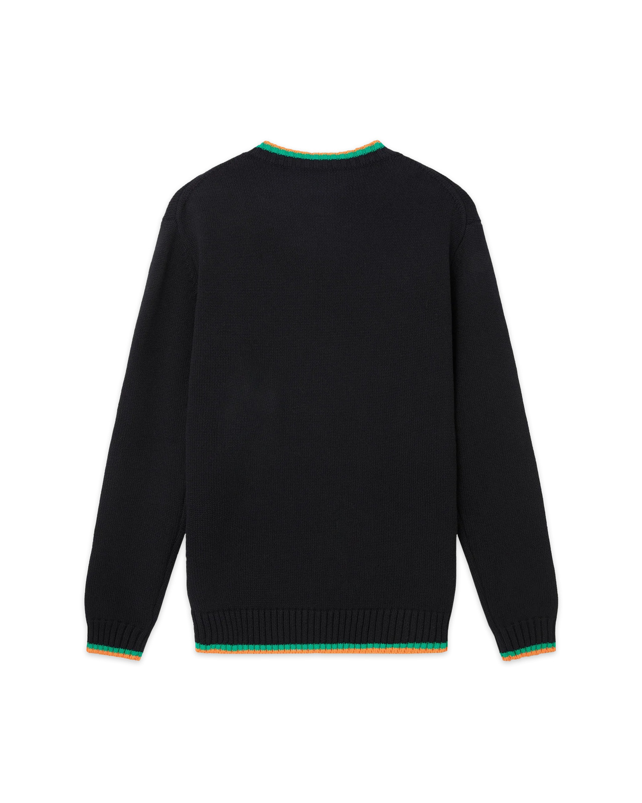 Cactus Et Orange Intarsia Sweater - 2
