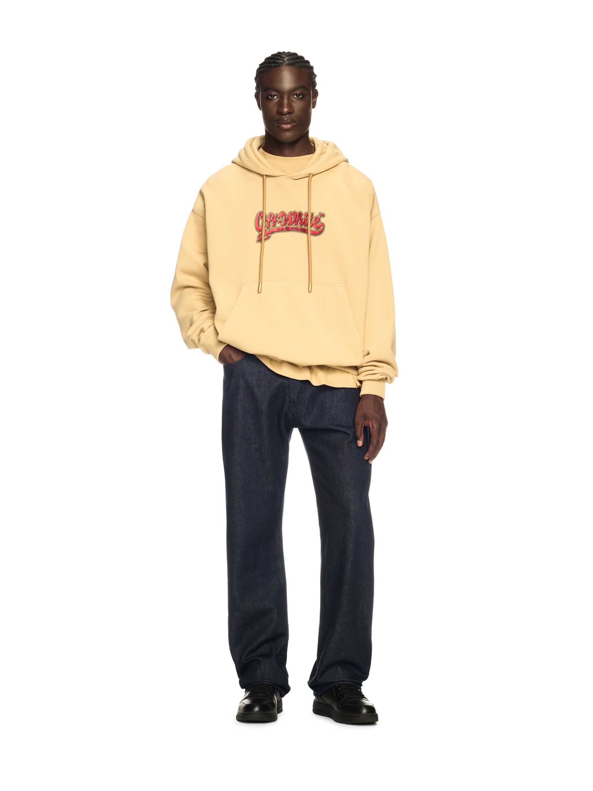 Off-white C/o Ac Milan Gold Arrow Hoodie - 2