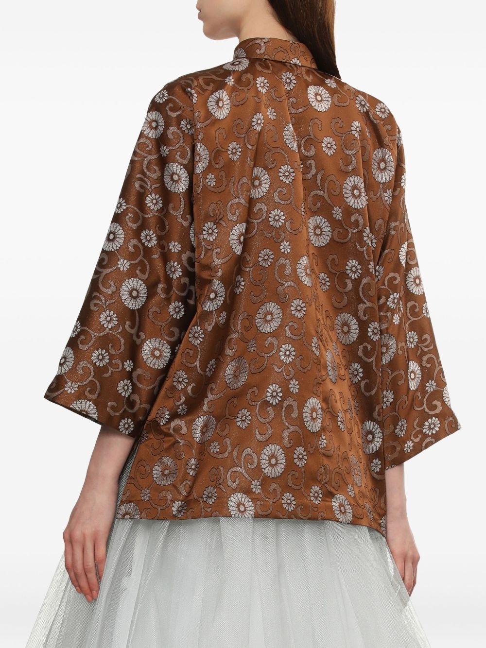 floral-print blouse - 4