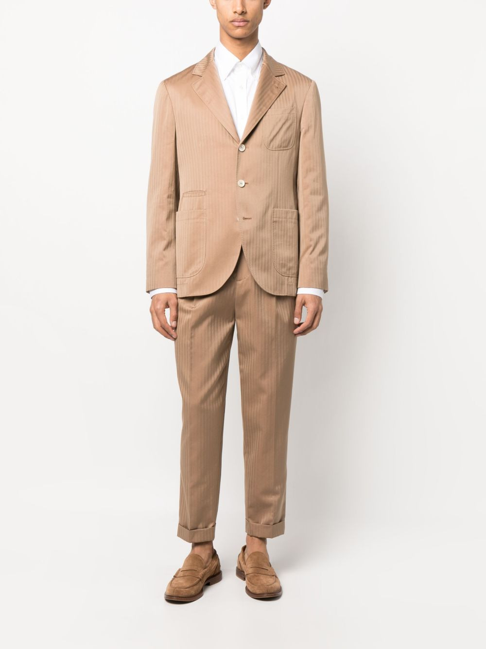 stripe-pattern tailored trousers - 2