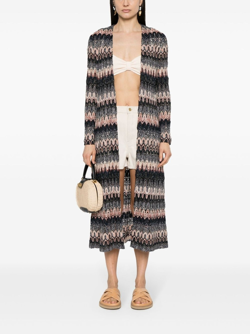 Missoni zigzag metallic long cardigan outlook