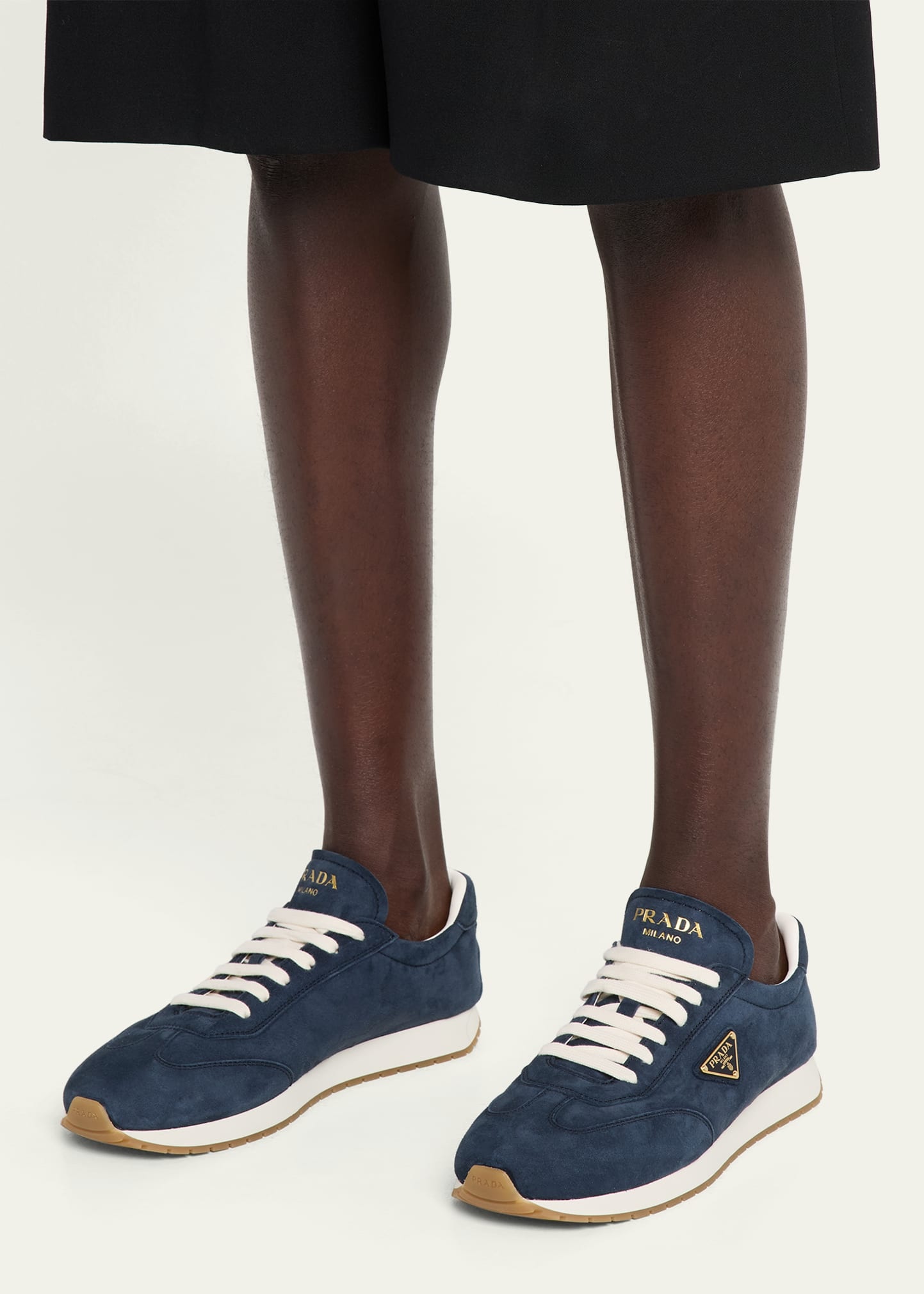 Men's Rank Suede T-Toe Retro Runner Sneakers - 2