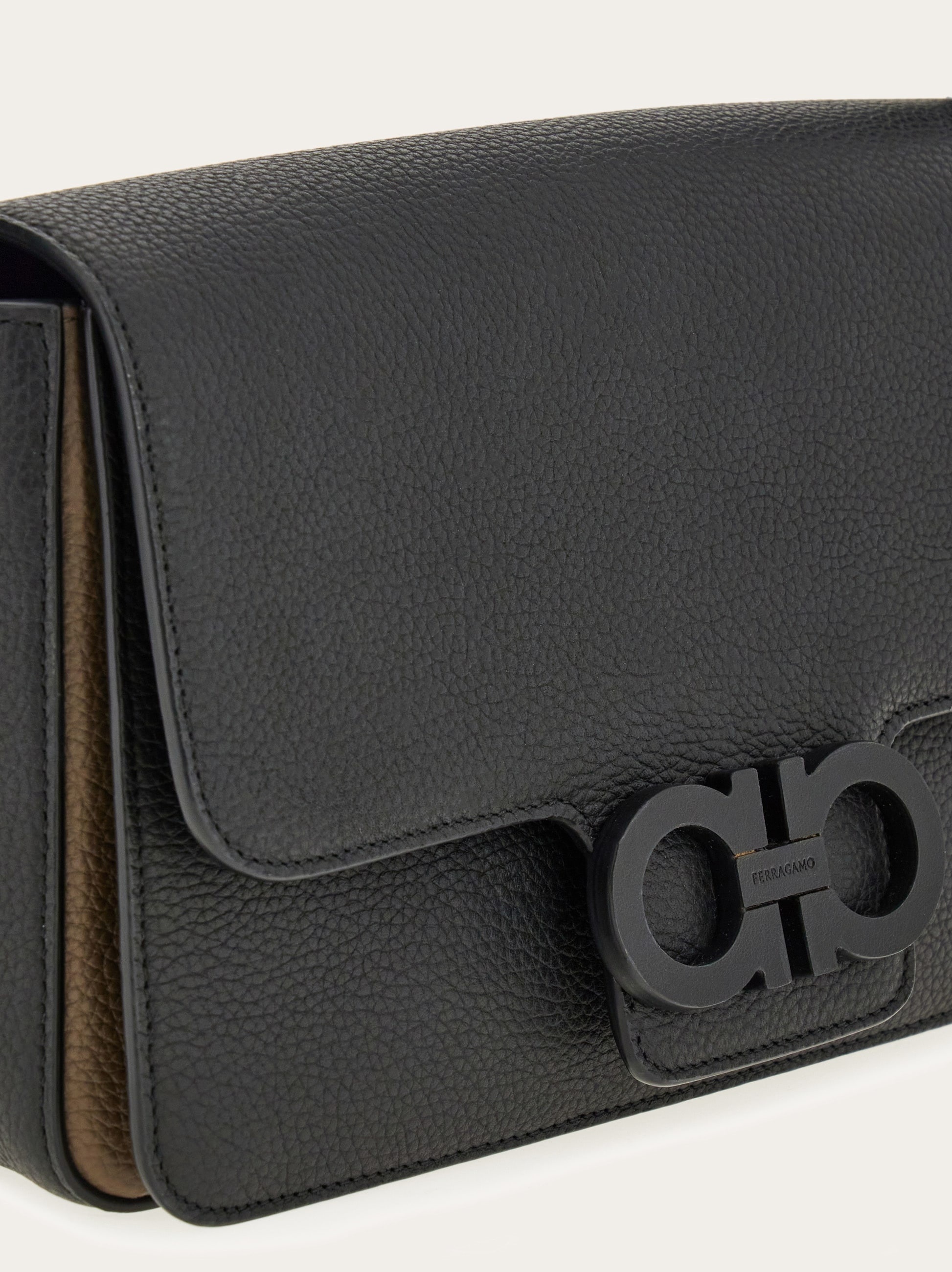 Double Gancini messenger bag - 7