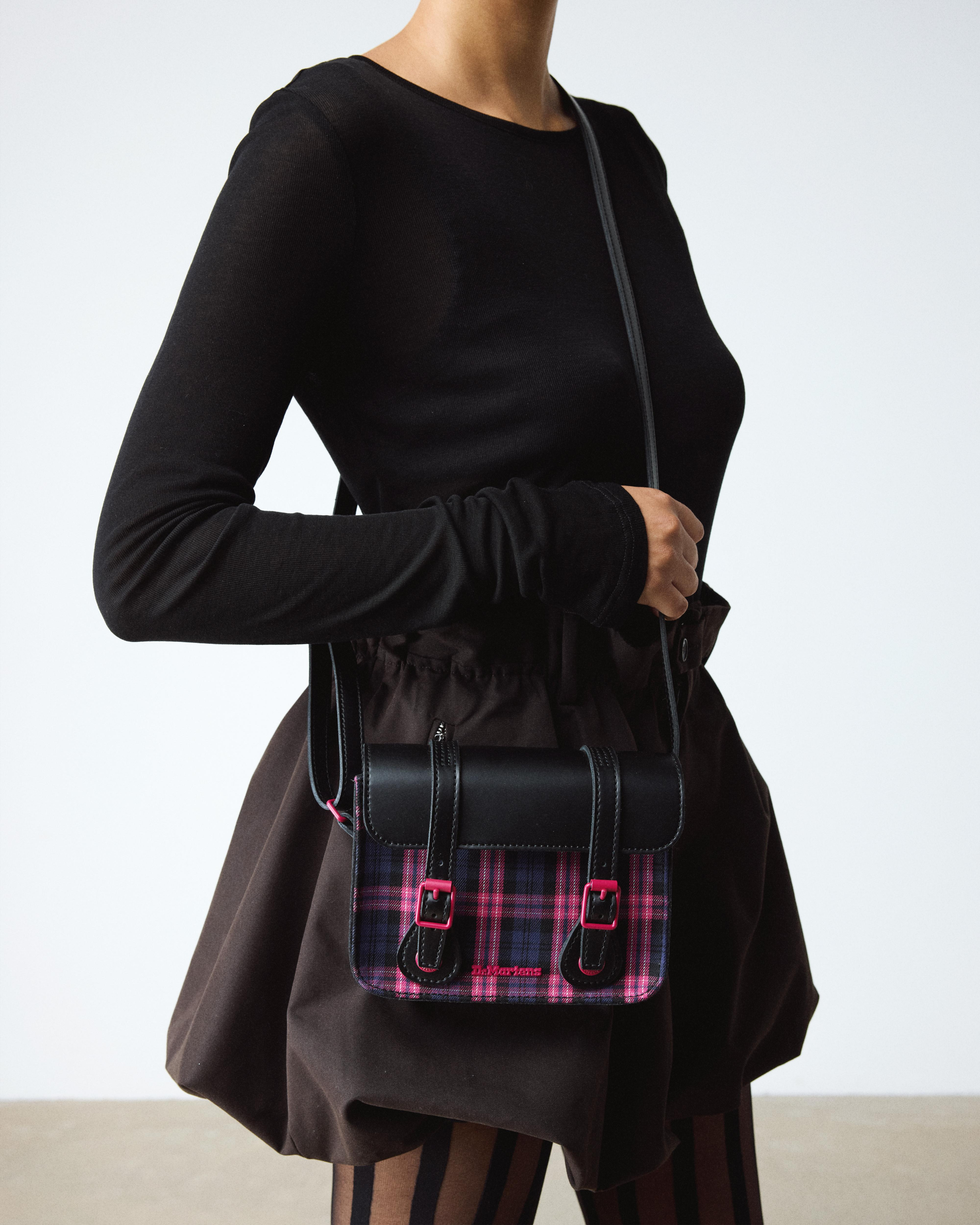 7 INCH SATCHEL PINK TARTAN SATCHEL - 2