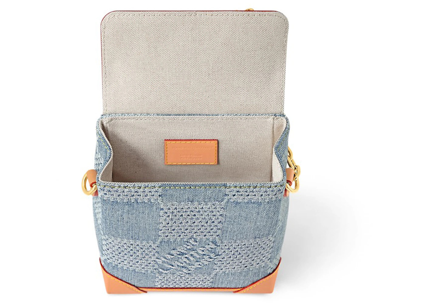 Louis Vuitton Nano Steamer Damier Denim 3D Blue Denim - 3