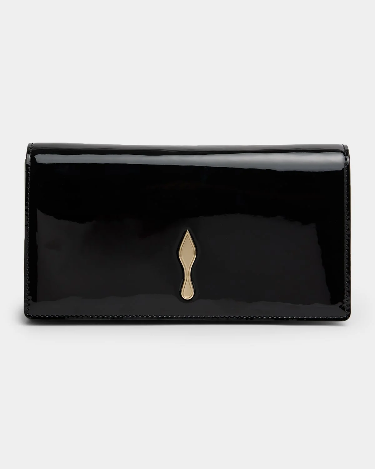 Bettina Patent Leather Clutch Bag - 1