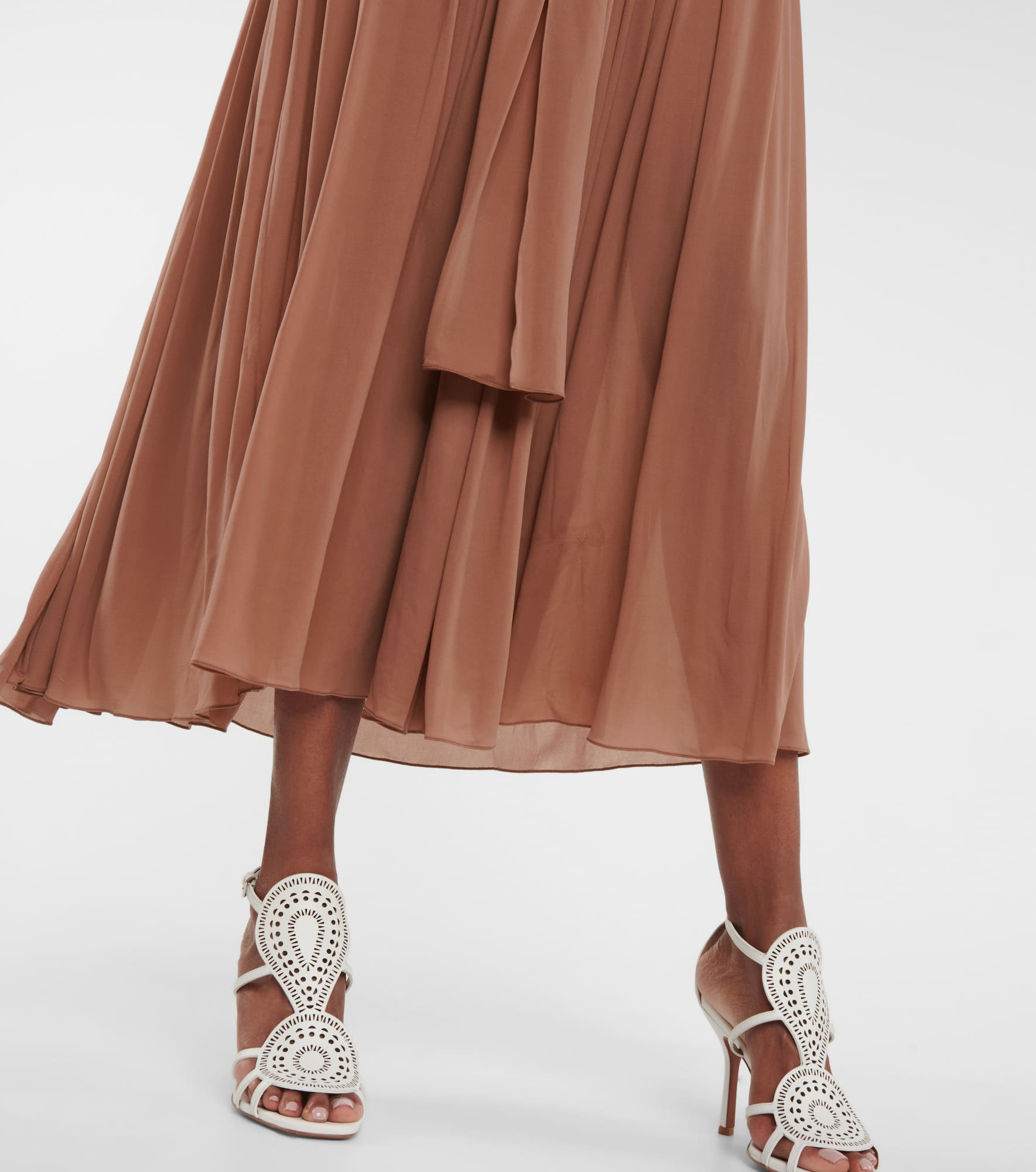 Plissé midi dress - 5
