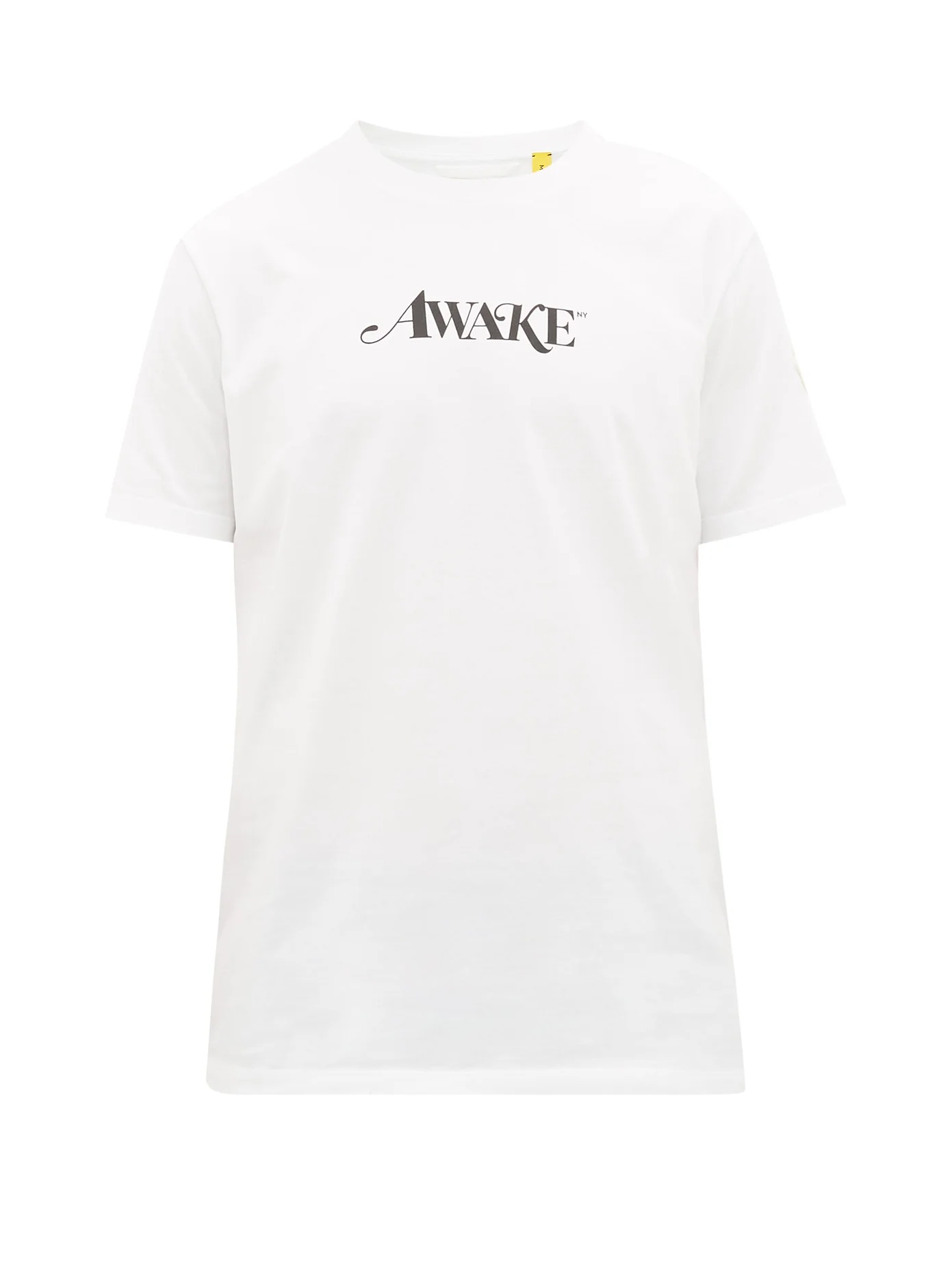 X Awake NY logo-print cotton-jersey T-shirt - 1