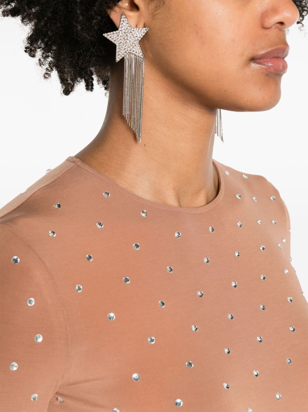 crystal-embellished maxi dress - 5
