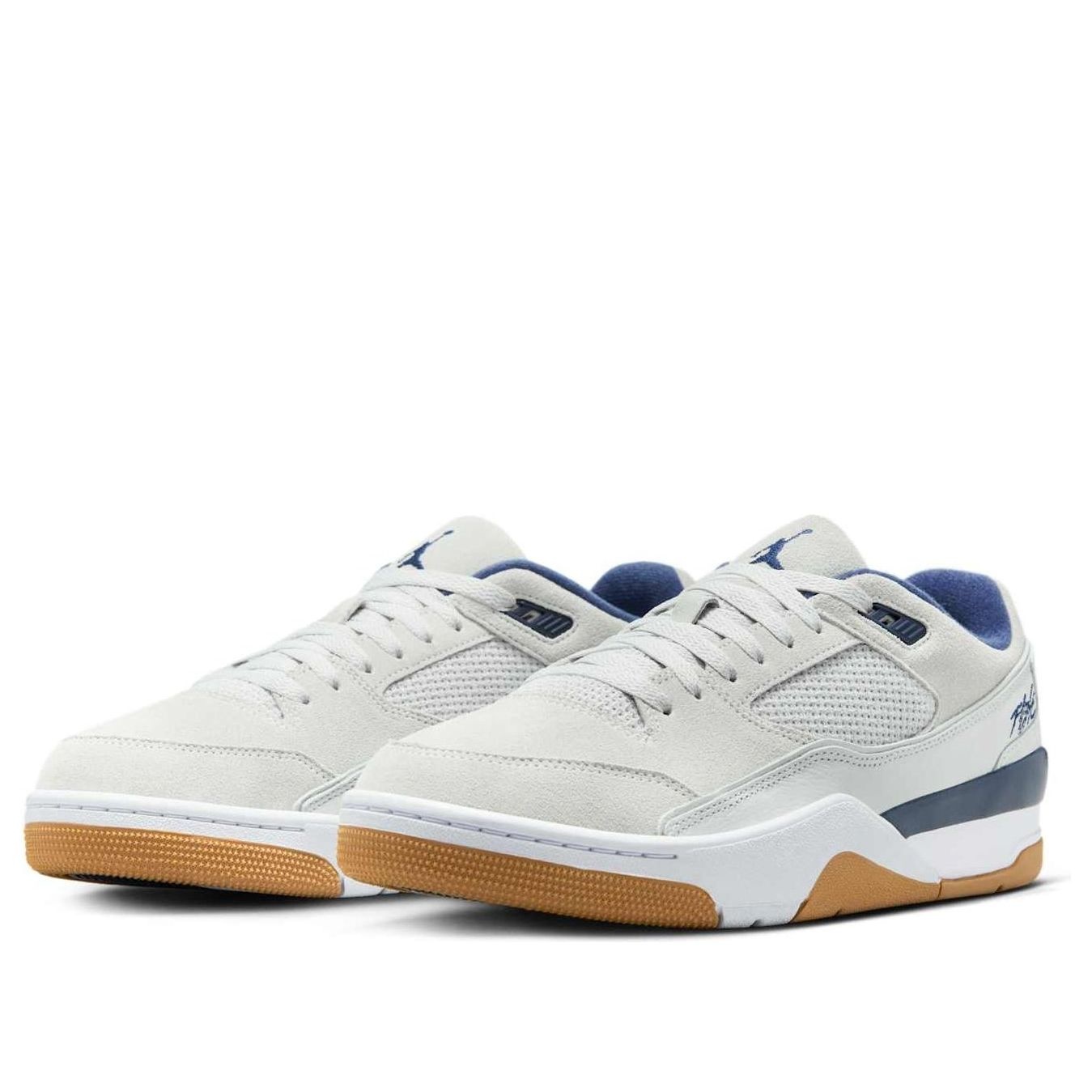 Air Jordan Flight Court 'Neutral Grey White Gum Navy' HF3255-004 - 3