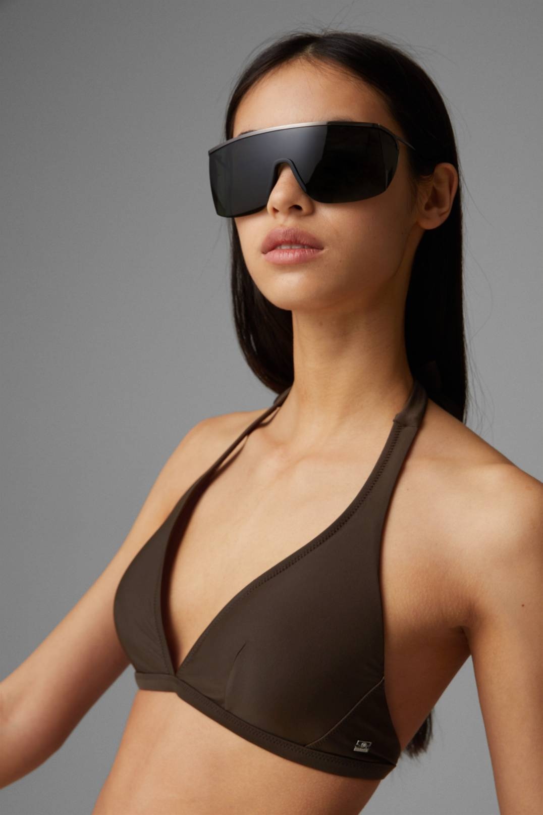 JASMIN BIKINI TOP IN DARK BROWN - 5
