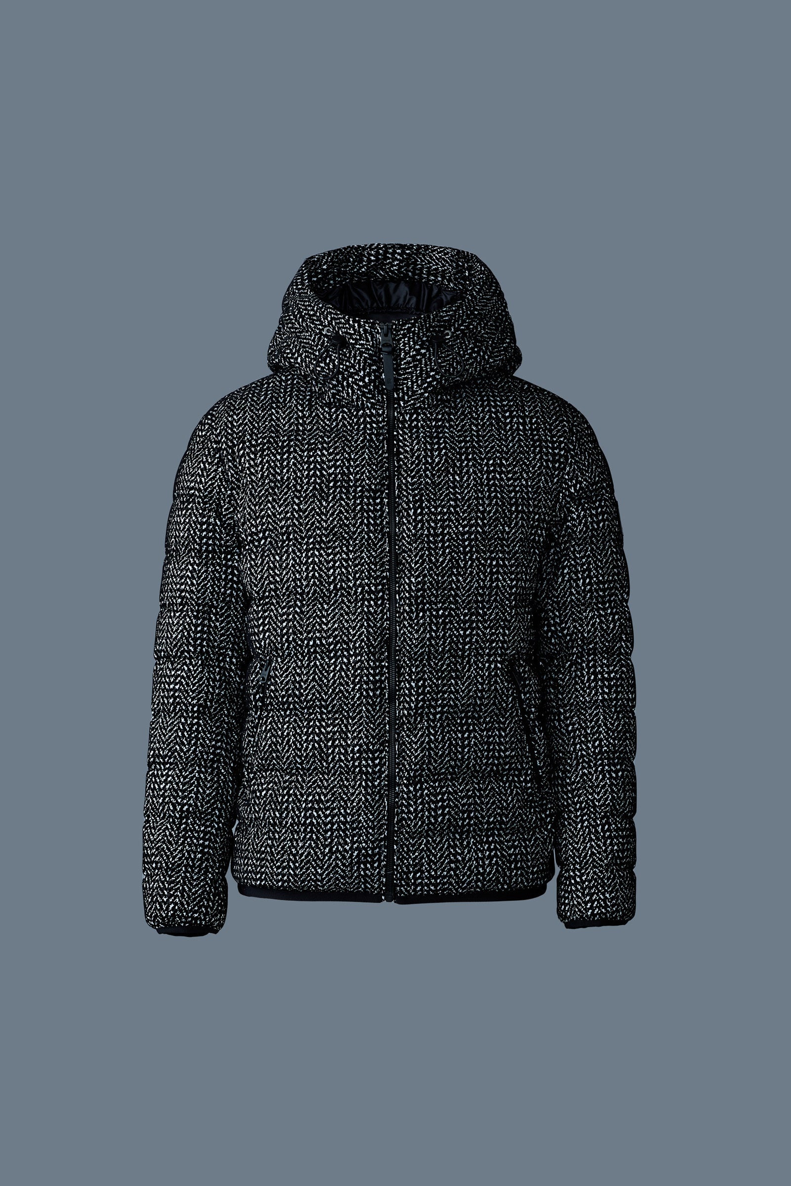 JACK-FLP Flocked light down jacket with hood - 1