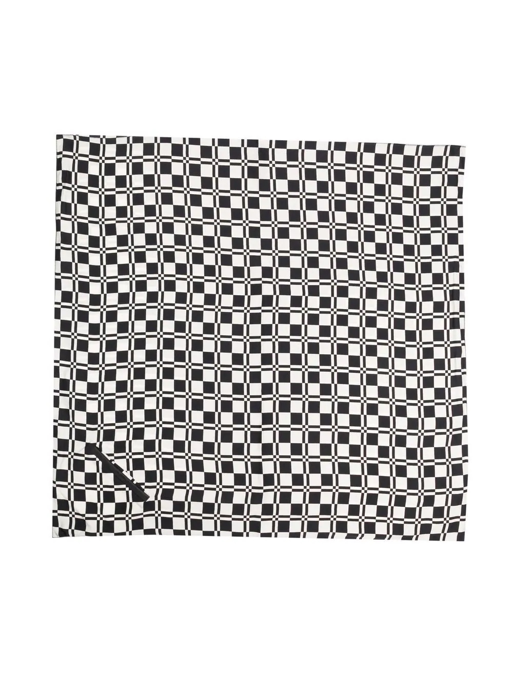 geometric-check scarf - 3