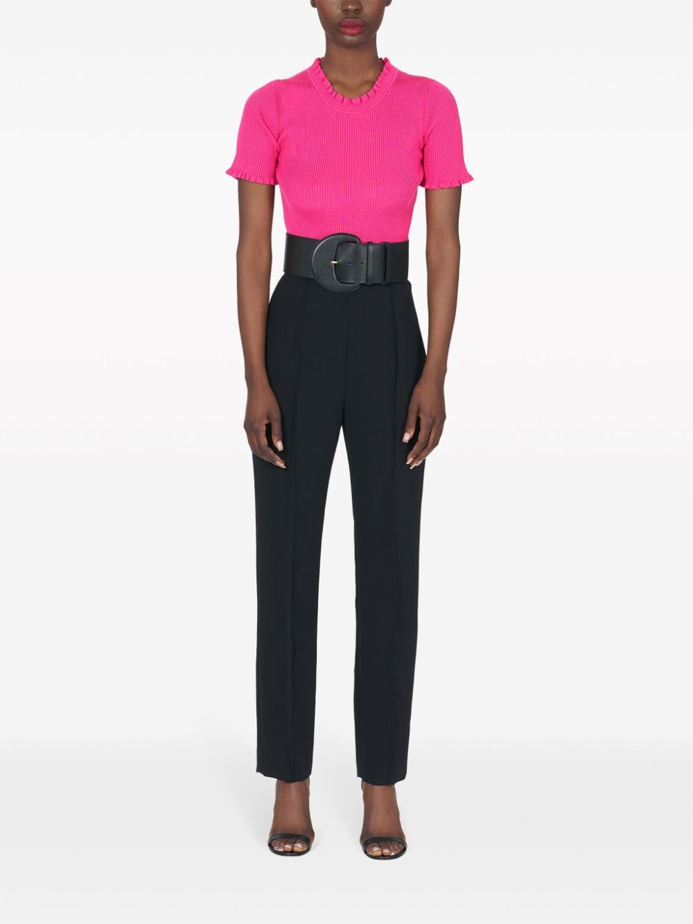ribbed knitted top - 2