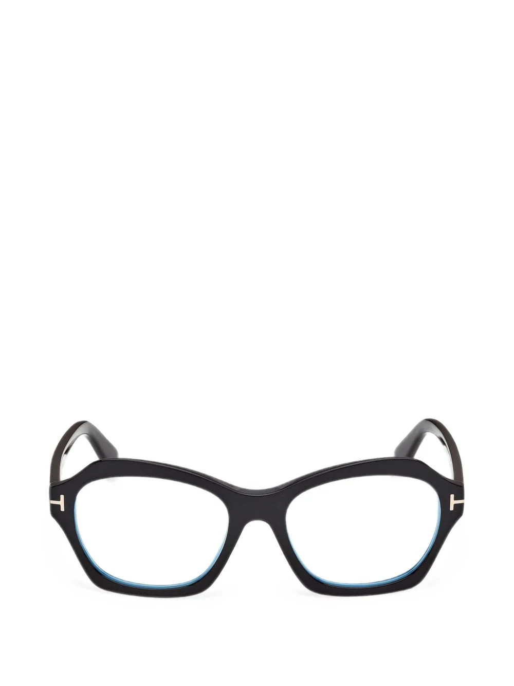 geometric-frame glasses - 1