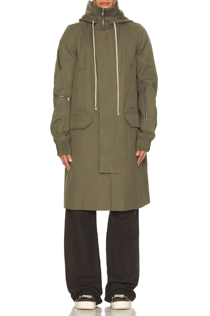 Rick Owens Hooded Long Parka outlook