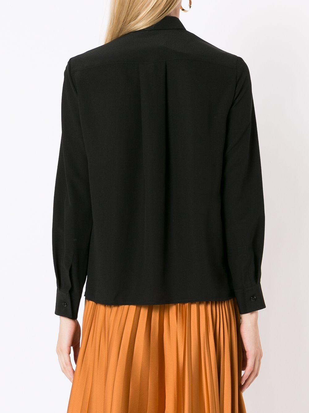 button-up silk shirt - 4