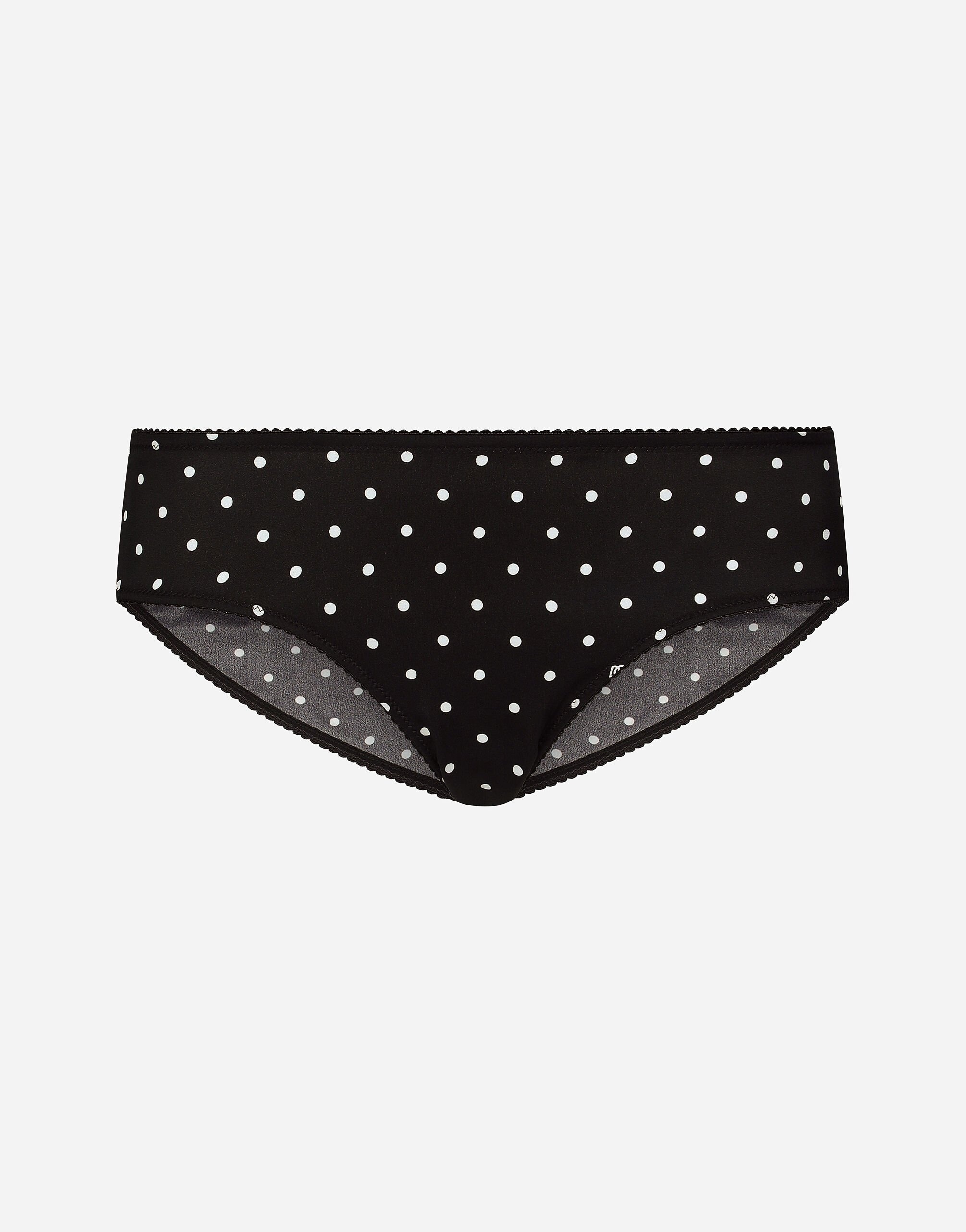 Polka-dot silk panties - 1