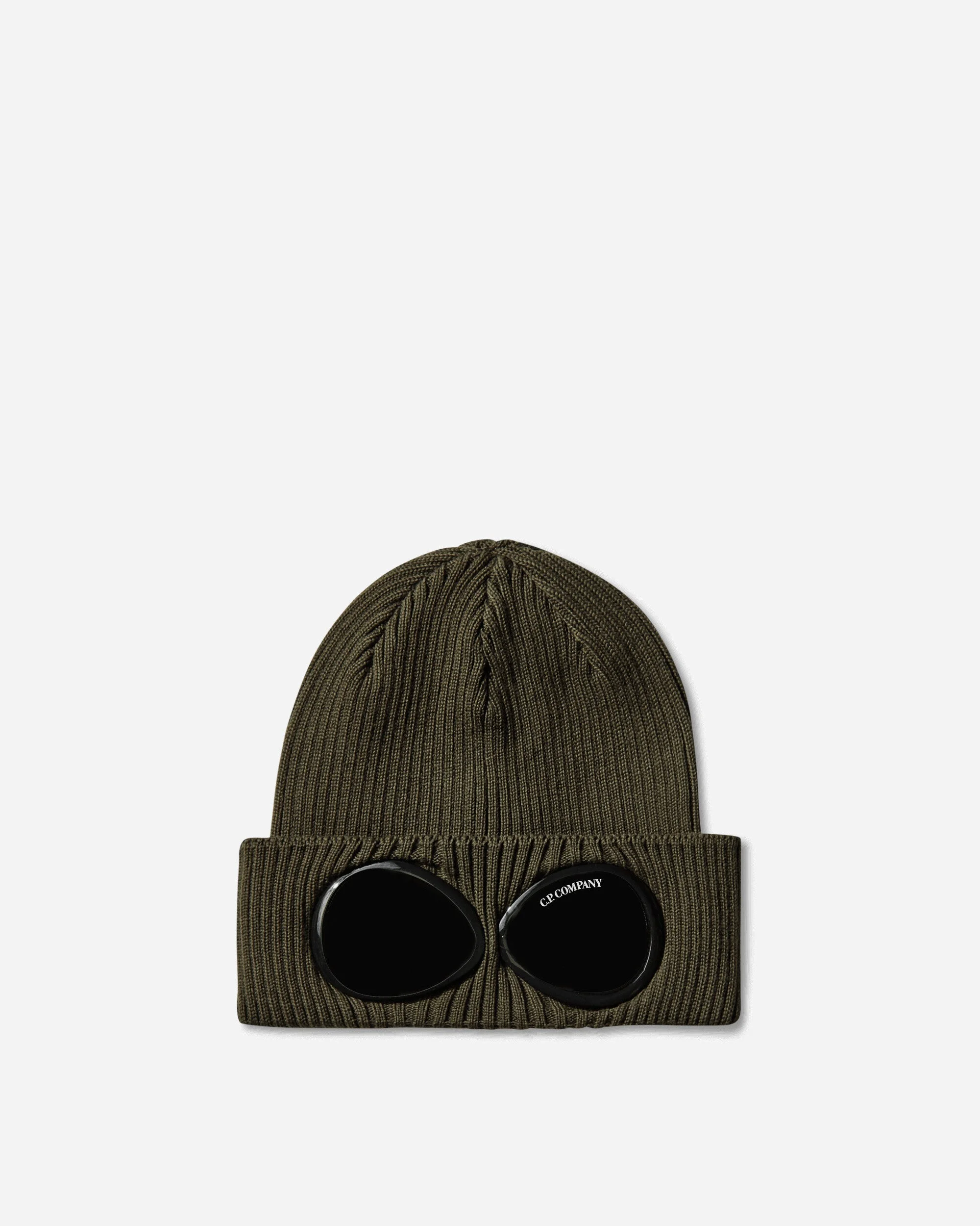 Cotton Goggle Beanie Ivy Green - 1