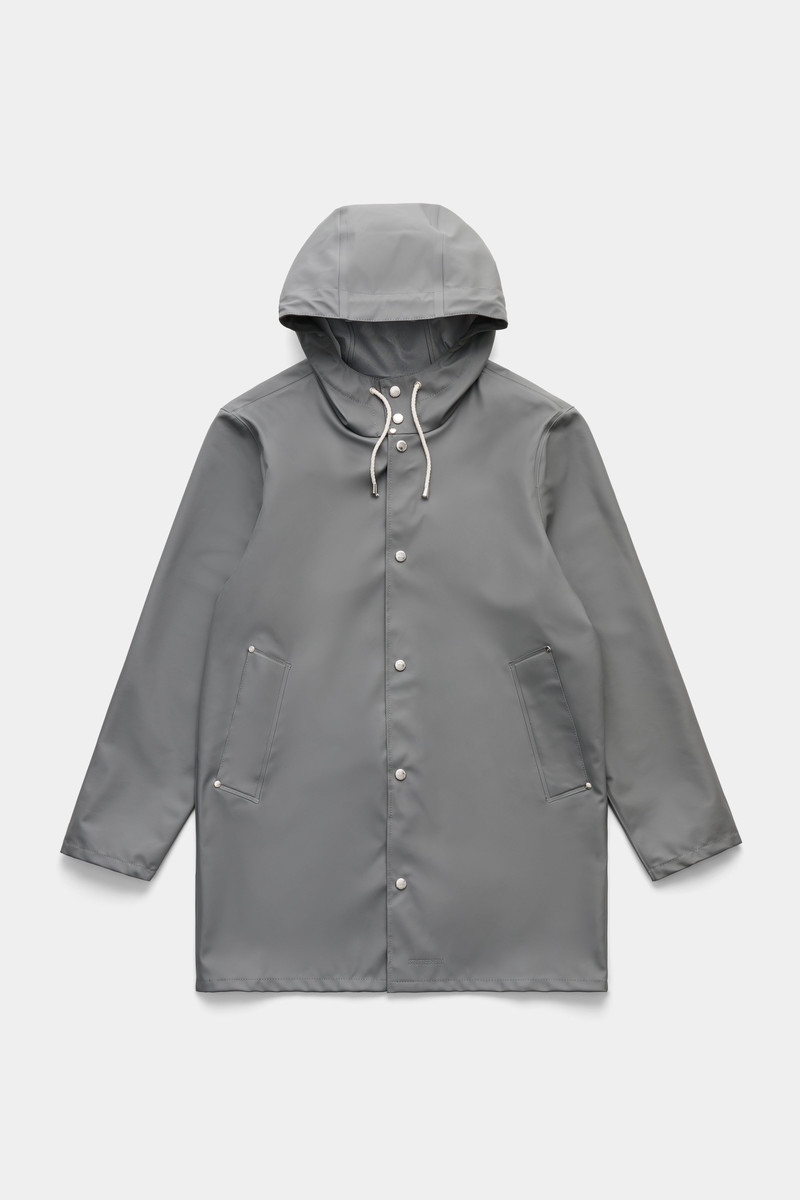 Stockholm Lightweight Raincoat Grey 1