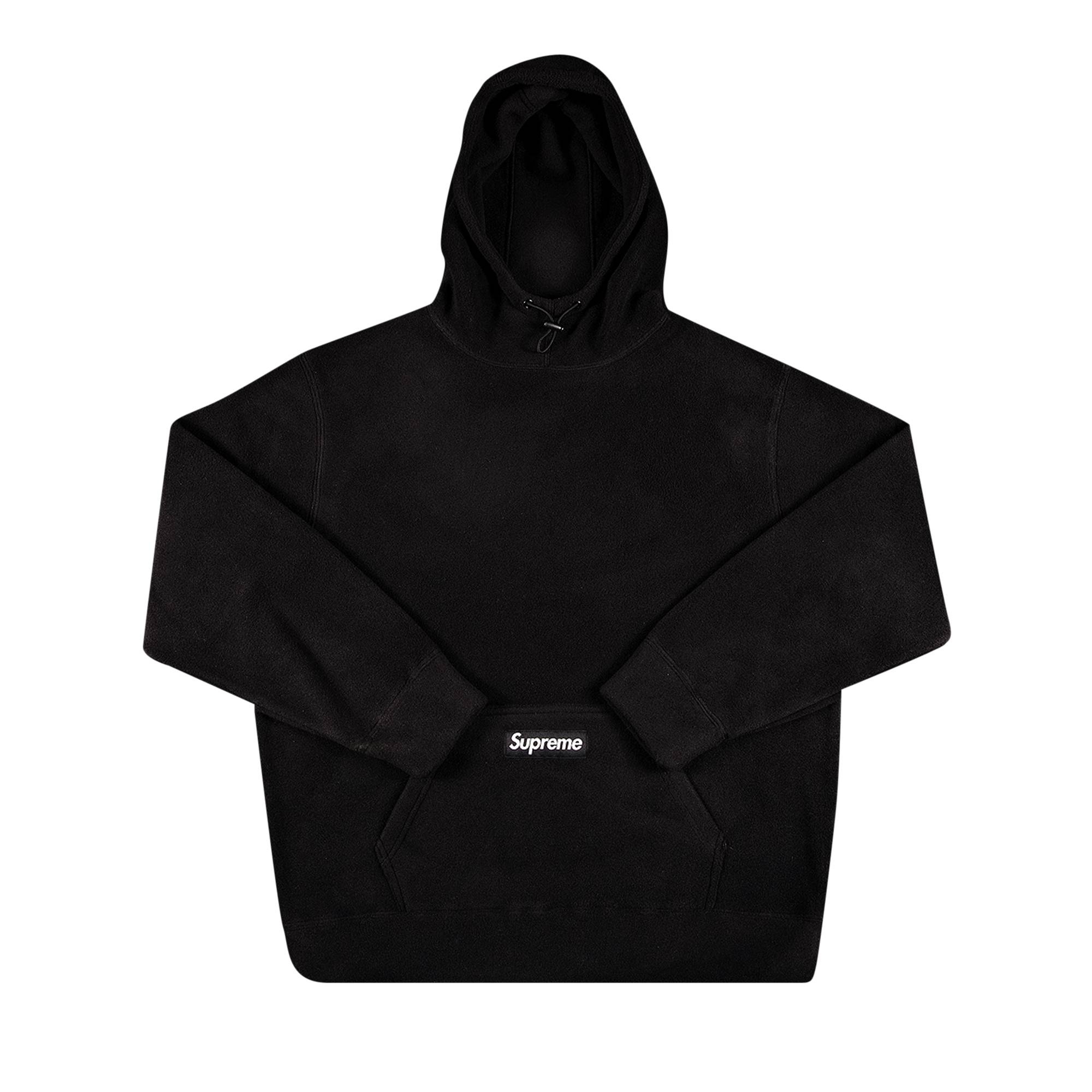 Supreme x Polartec Hooded Sweatshirt 'Black' - 1