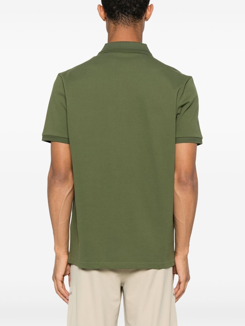 logo-appliqué polo shirt - 3
