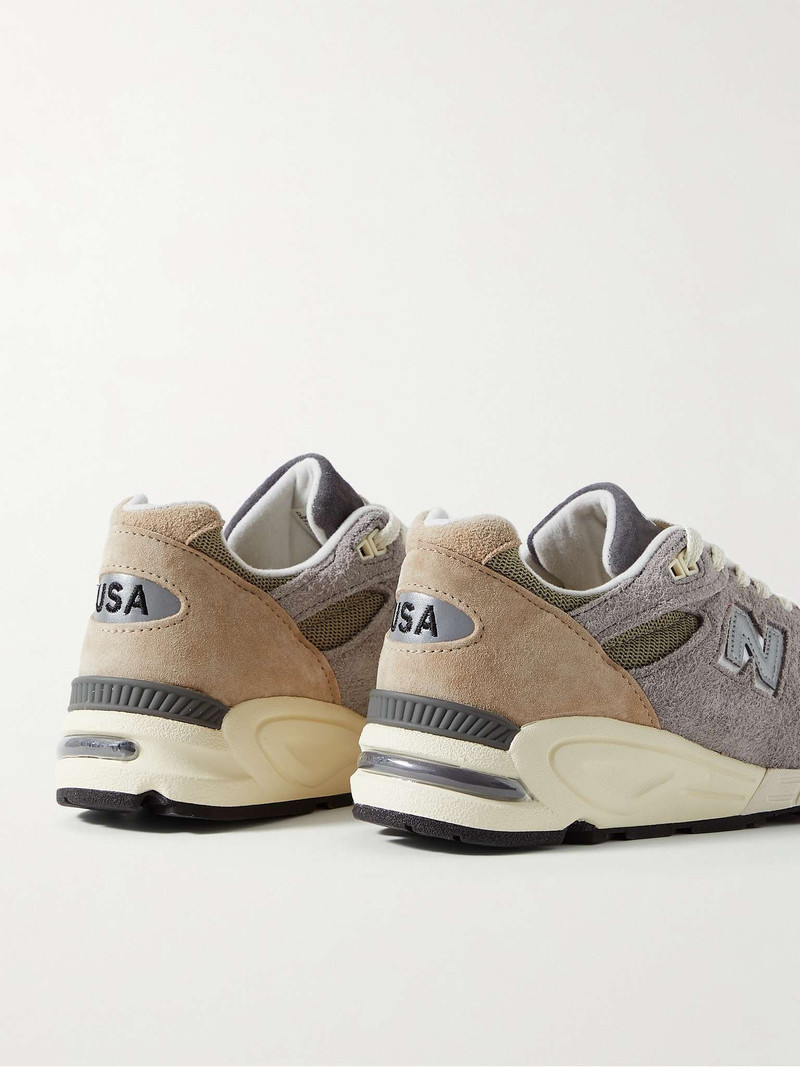 New Balance M990v2 Suede and Mesh Sneakers outlook