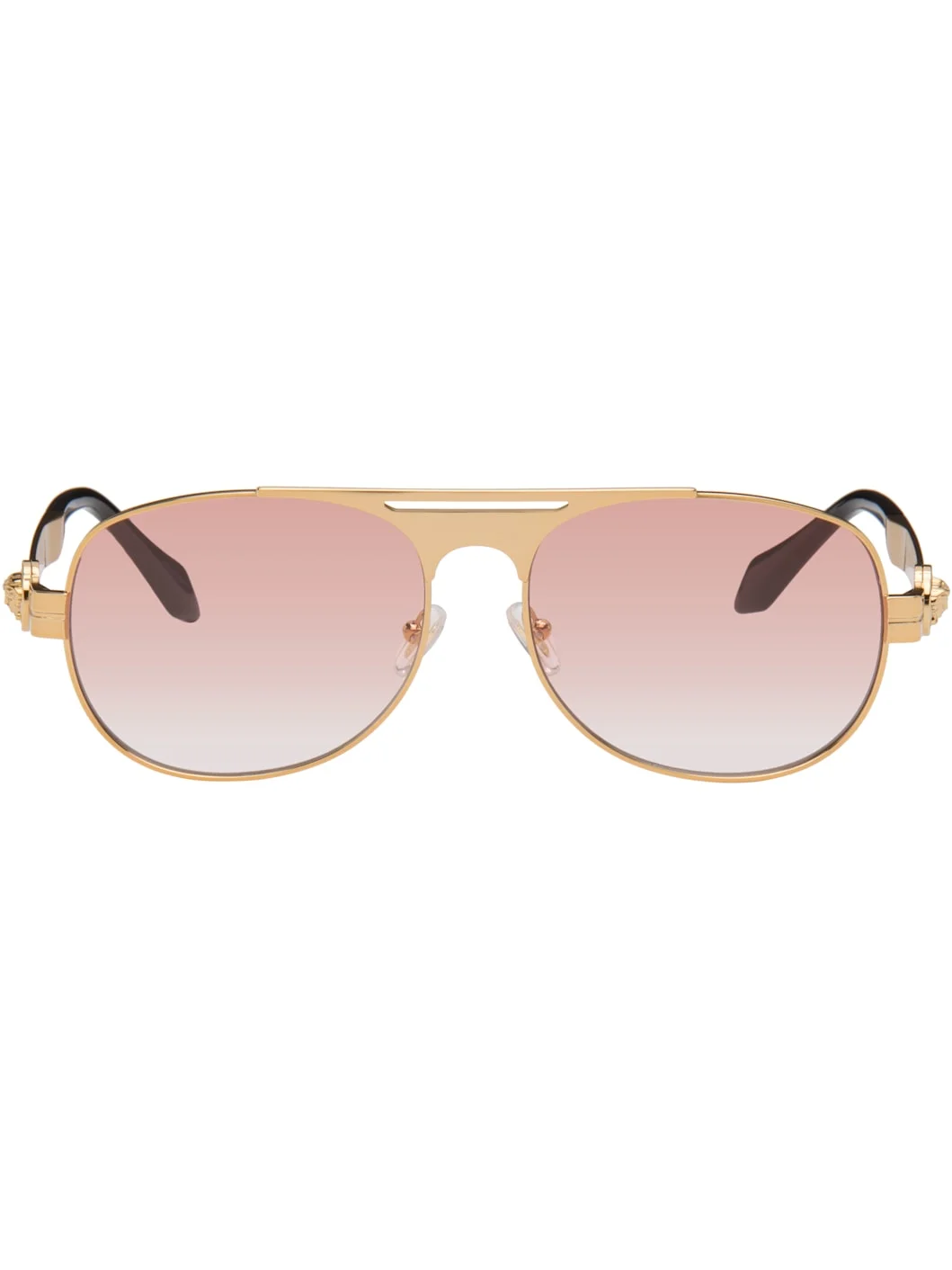 Gold Aviator Sunglasses - 1