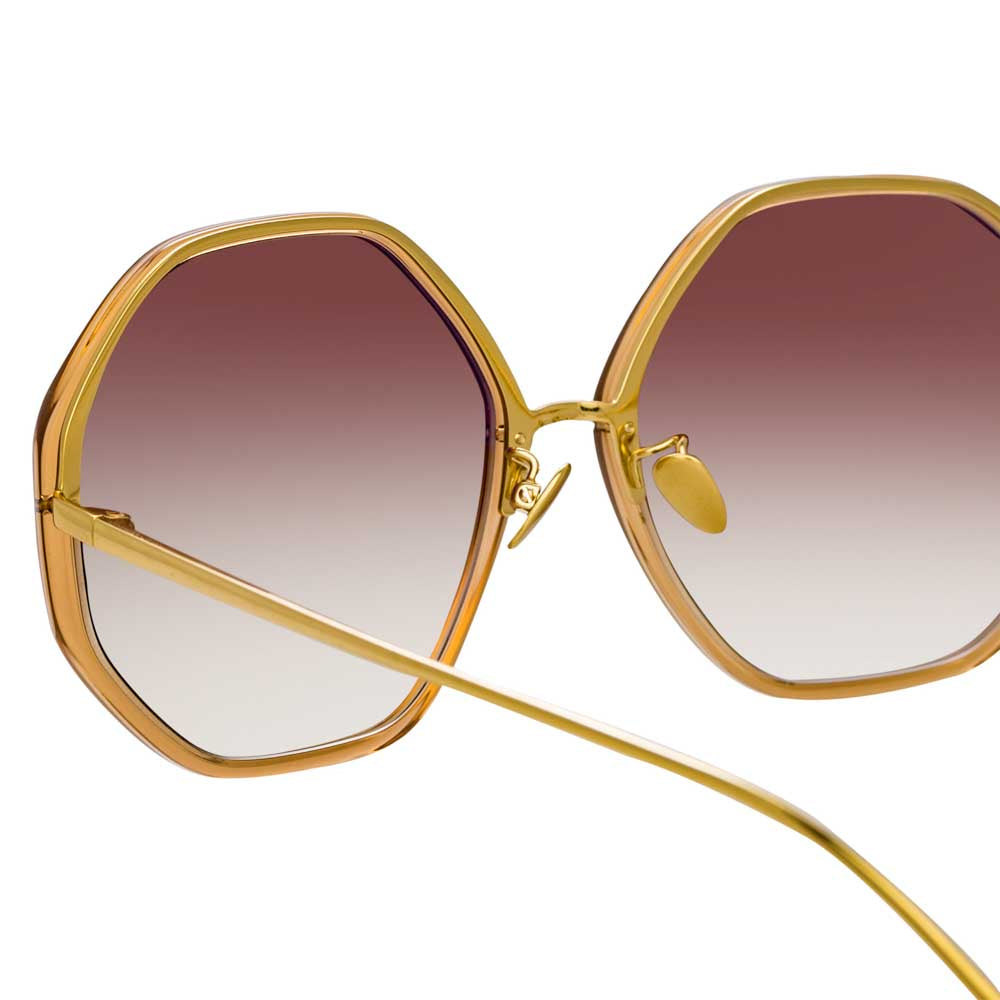 THE ALONA | OVERSIZED SUNGLASSES IN BROWN FRAME (C7) - 4