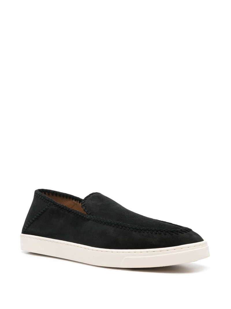 GIORGIO ARMANI suede loafers outlook