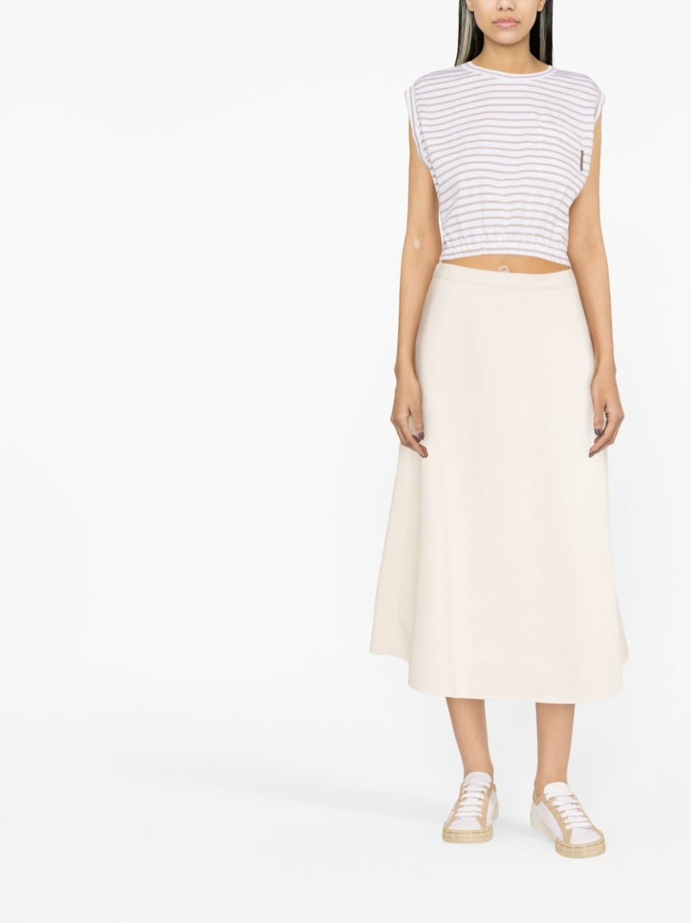 cotton midi skirt - 3