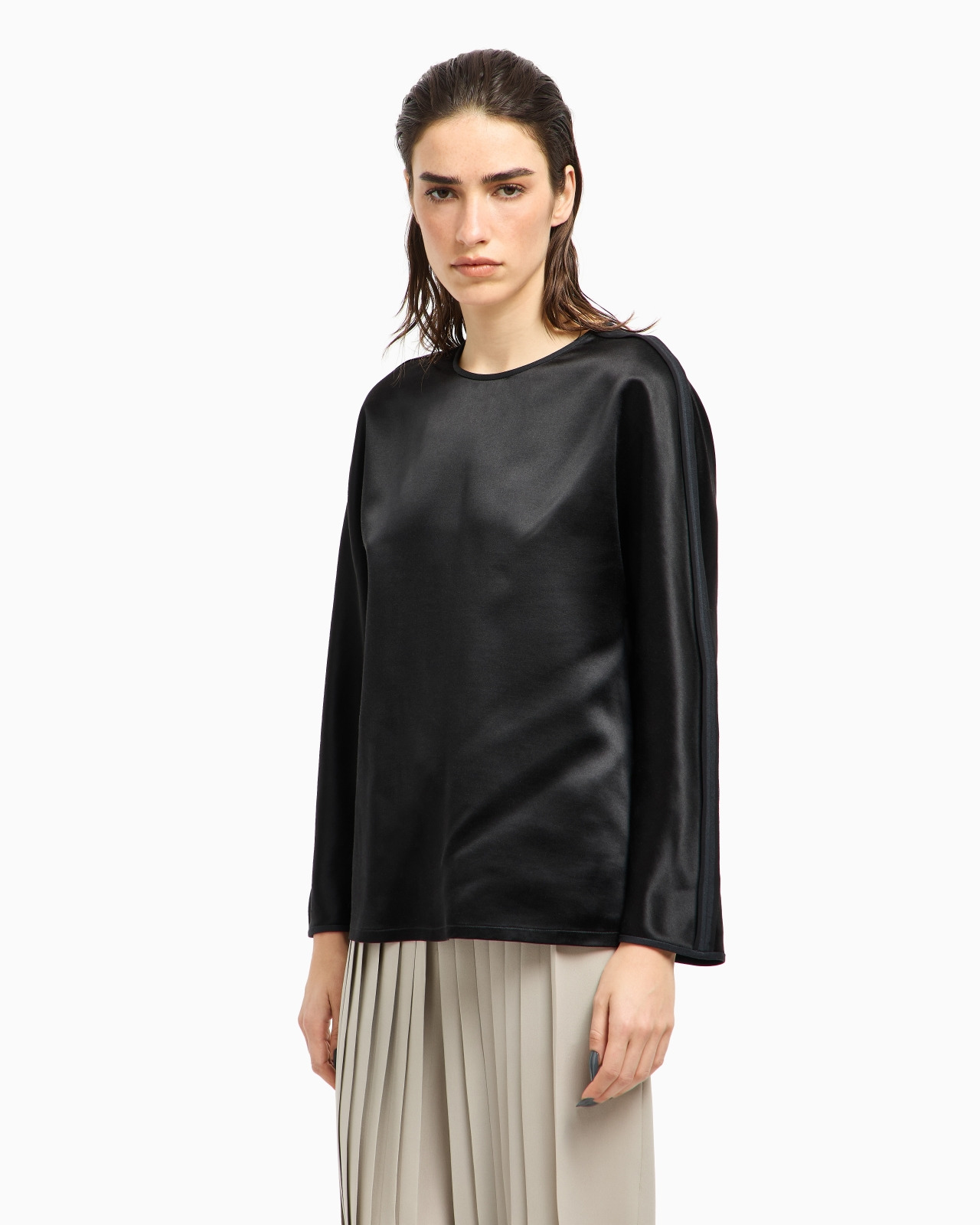 BLOUSE IN TUSSAH SILK SATIN - 4