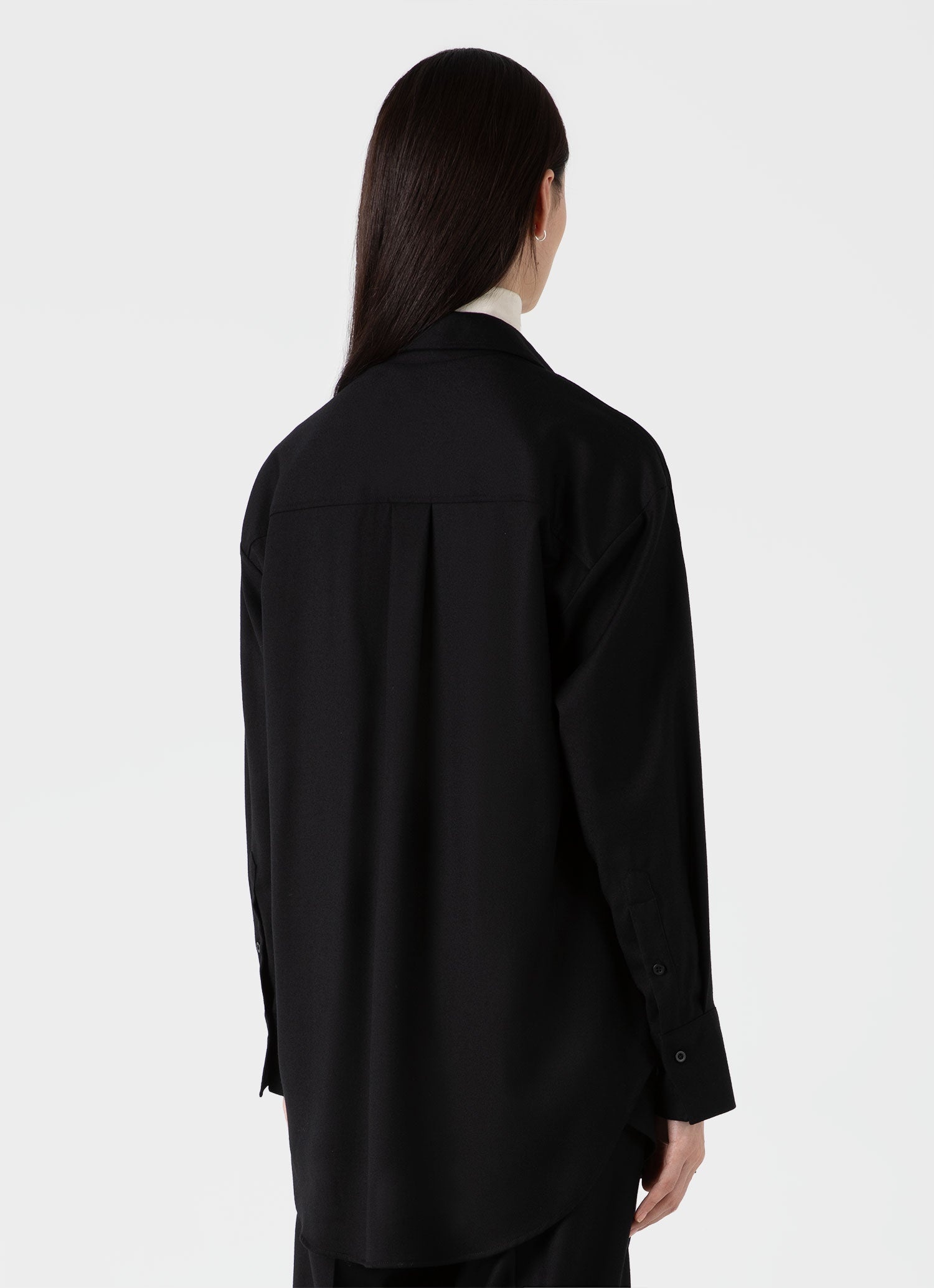 Oversized Wool Flannel Shirt - 3
