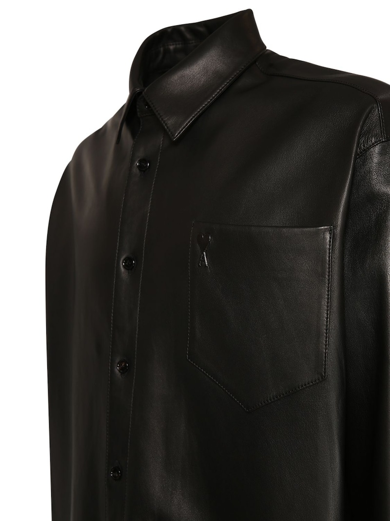 ADC leather overshirt - 3