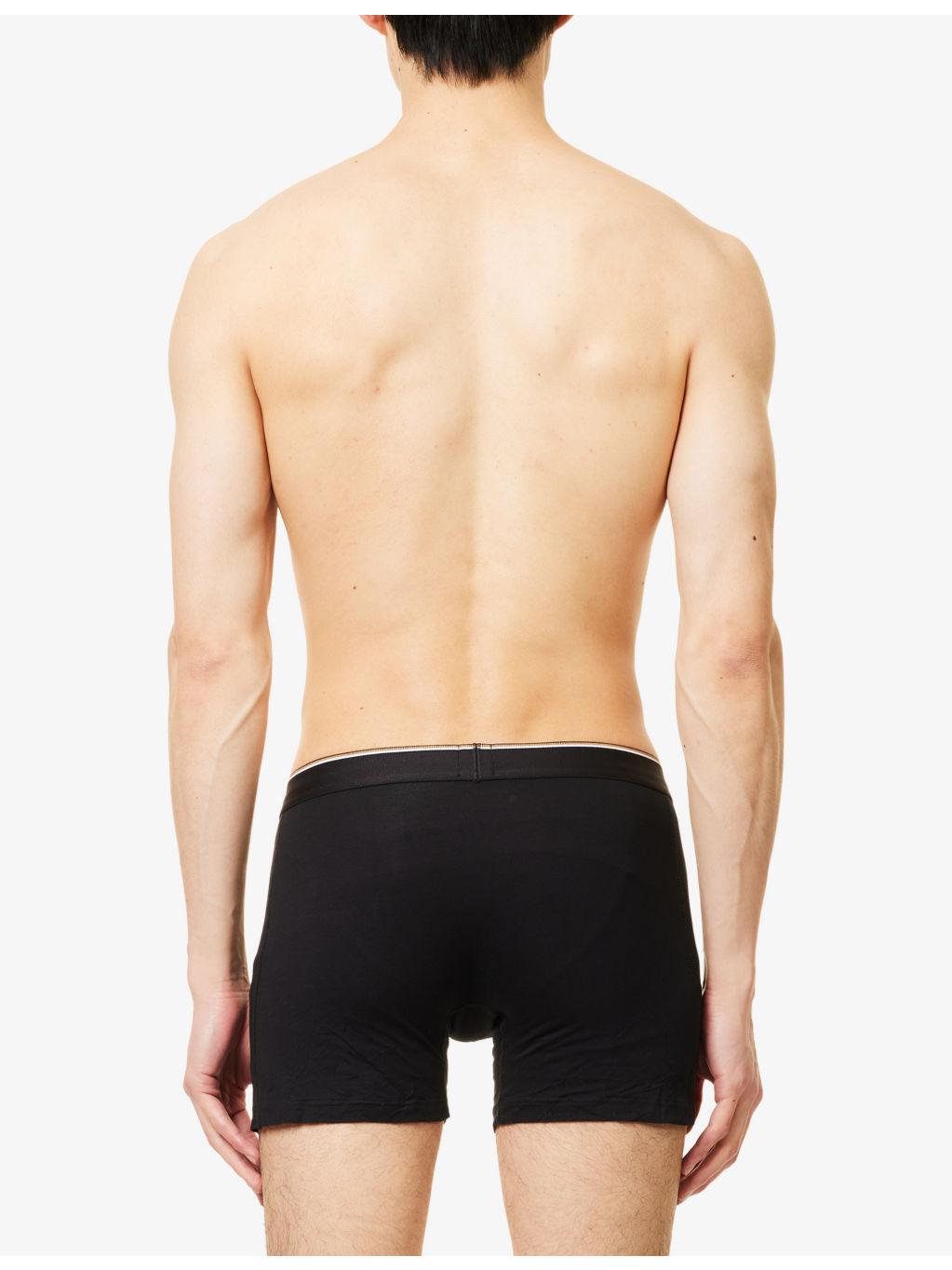 Branded-Waistband Three-Pack Bamboo Jersey Boxer Briefs - 3
