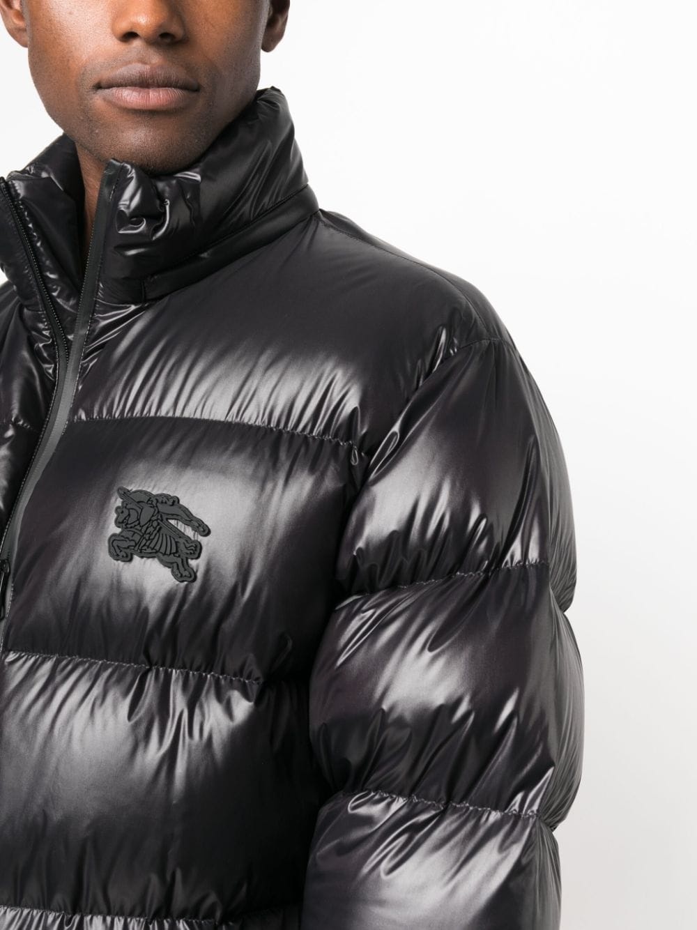 Equestrian Knight-patch padded jacket - 5