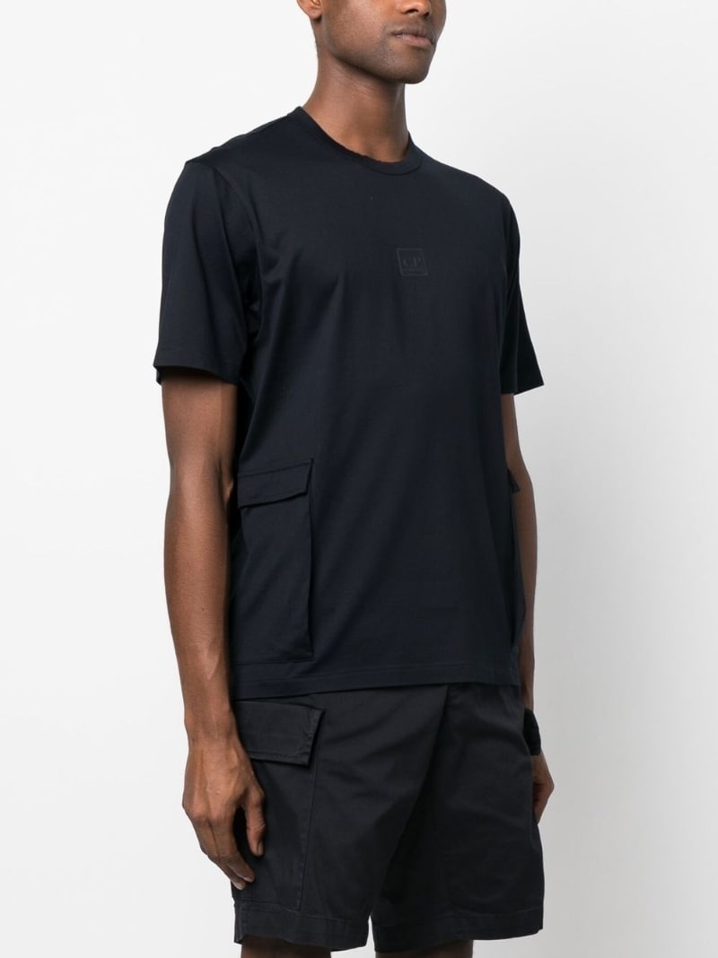 cargo pocket cotton T-shirt - 3