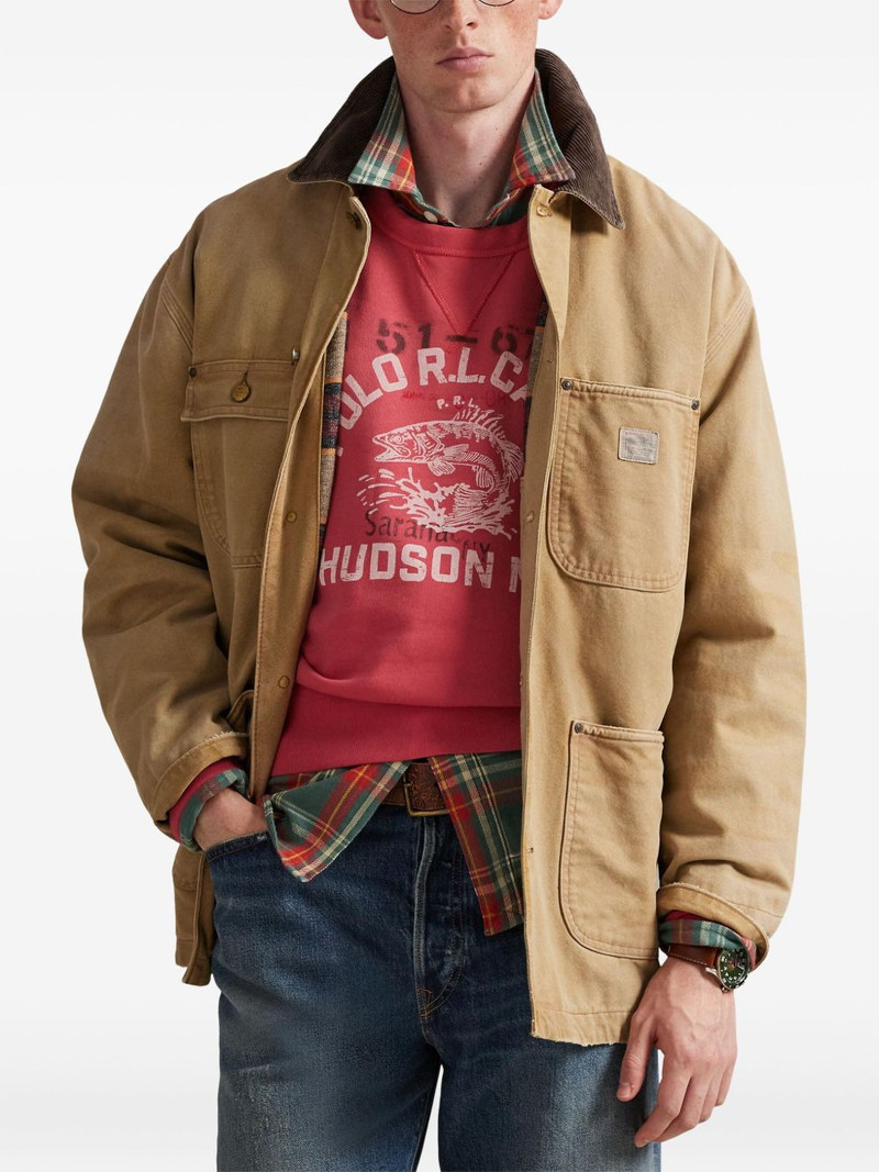 corduroy-collar canvas jacket 3