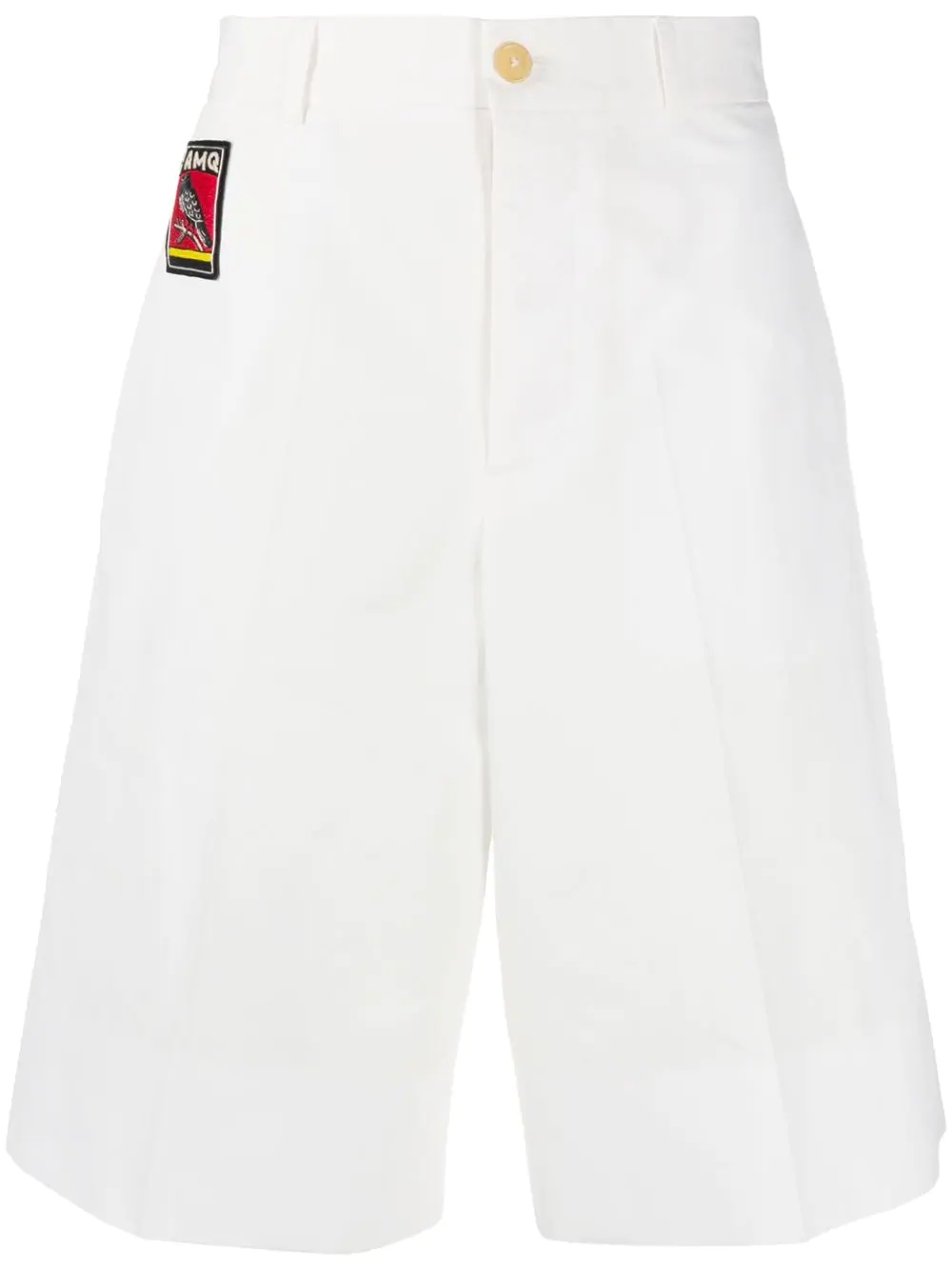 embroidered logo chino shorts - 1