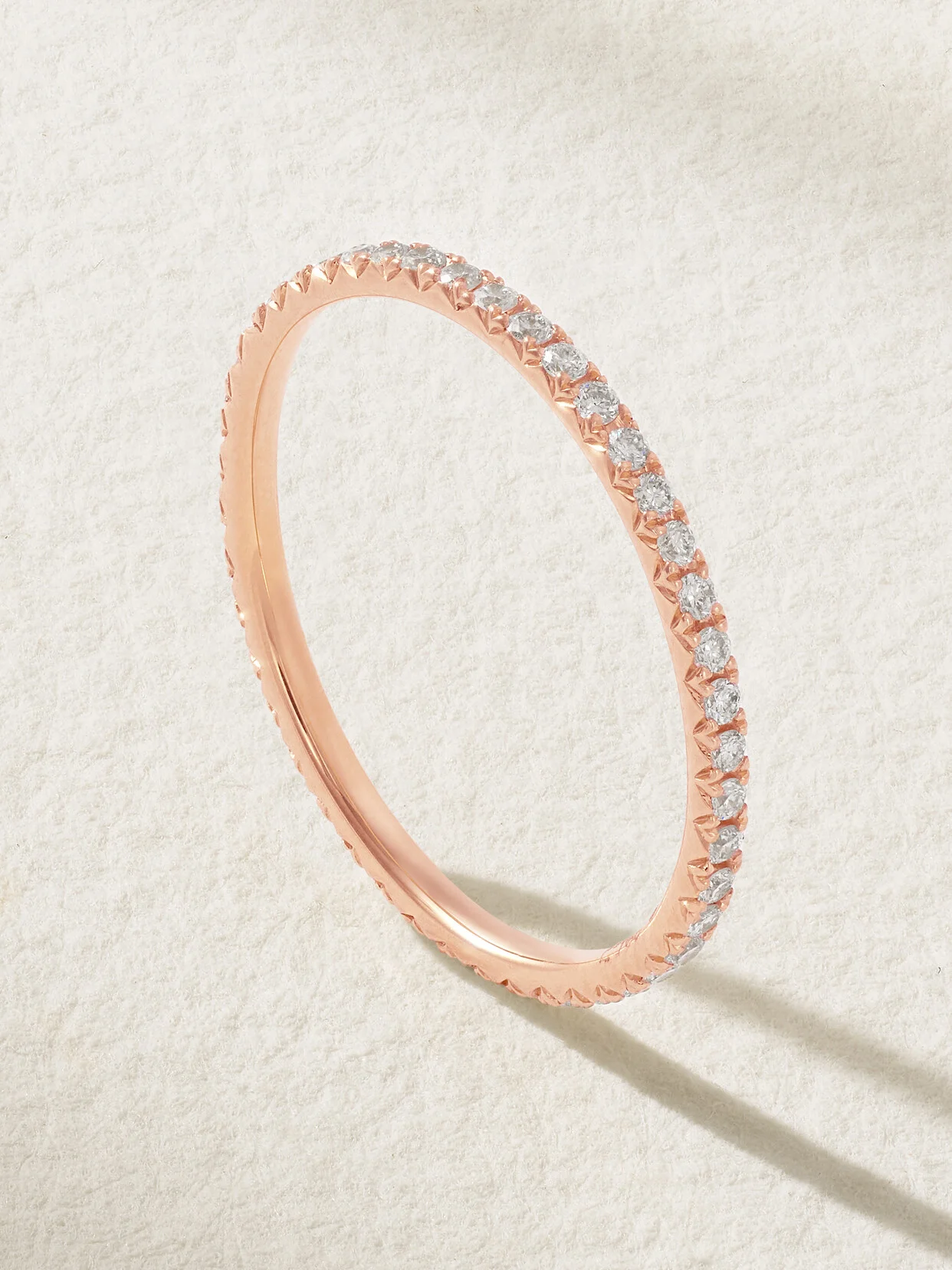 Eternity 18-karat Rose Gold Diamond Ring - 1