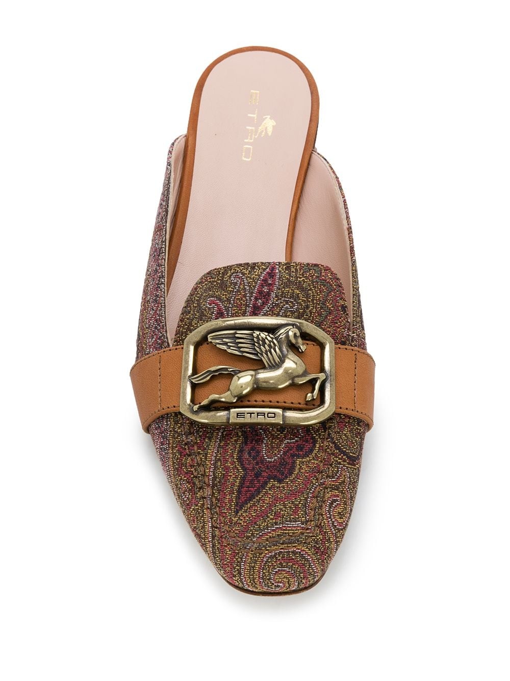 horse-bit paisley loafers - 4