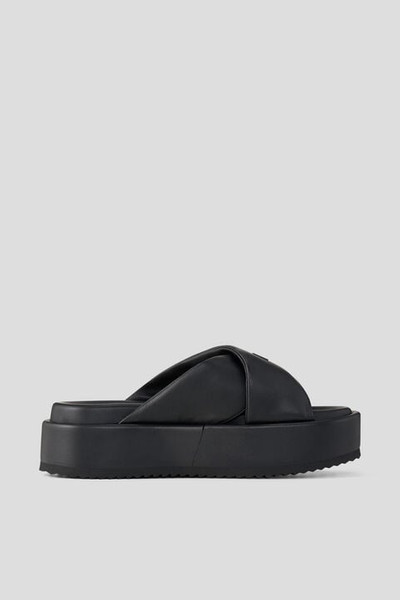 BOGNER Sorrento Platform sandals in Black outlook