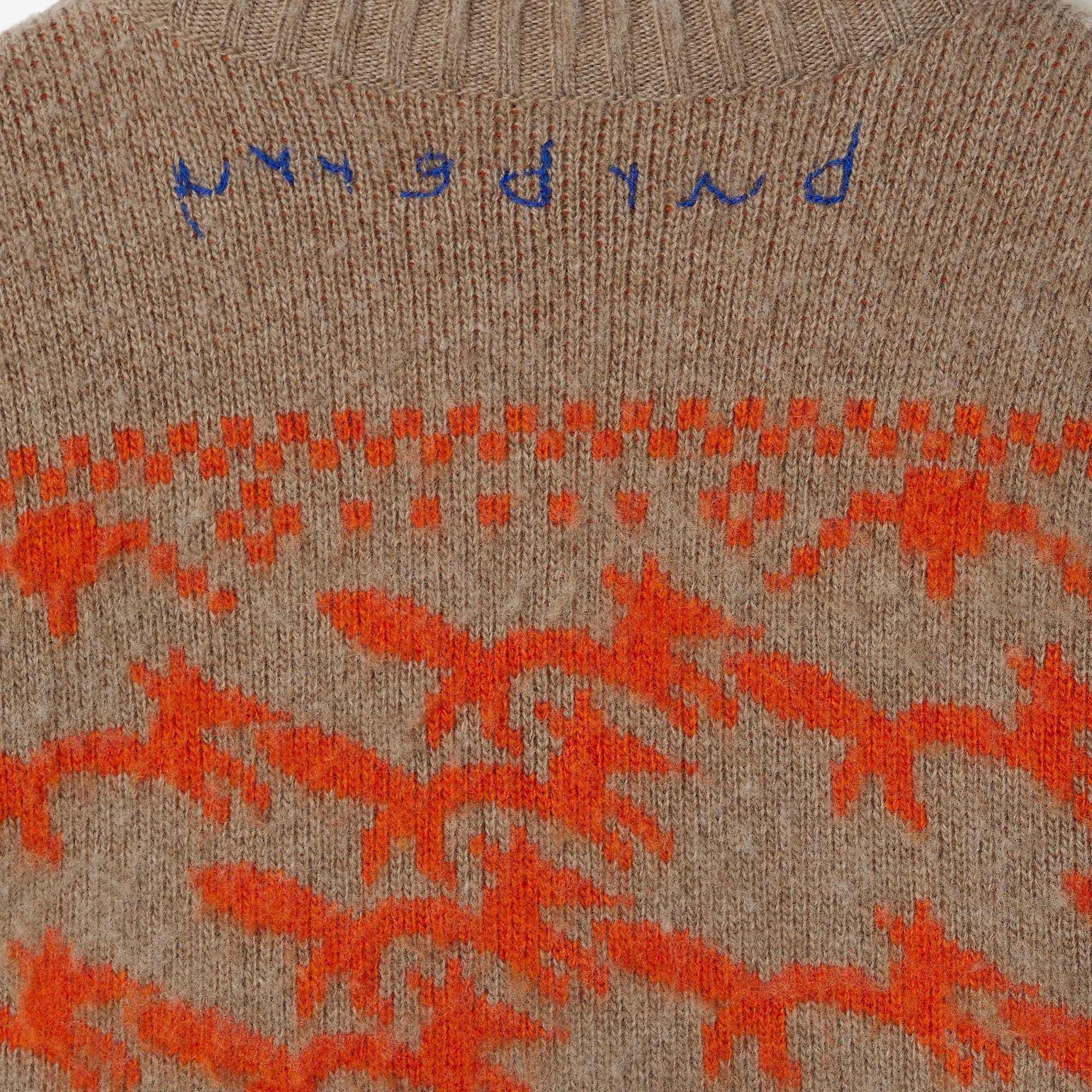 Cropped Fox Wool Sweater - 6