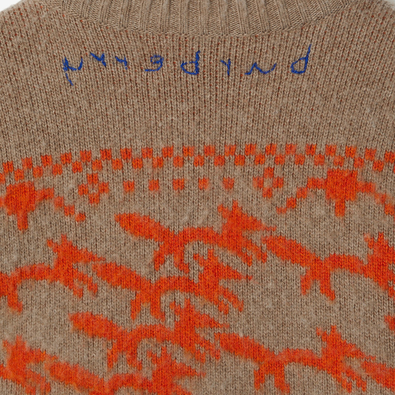 Cropped Fox Wool Sweater 6
