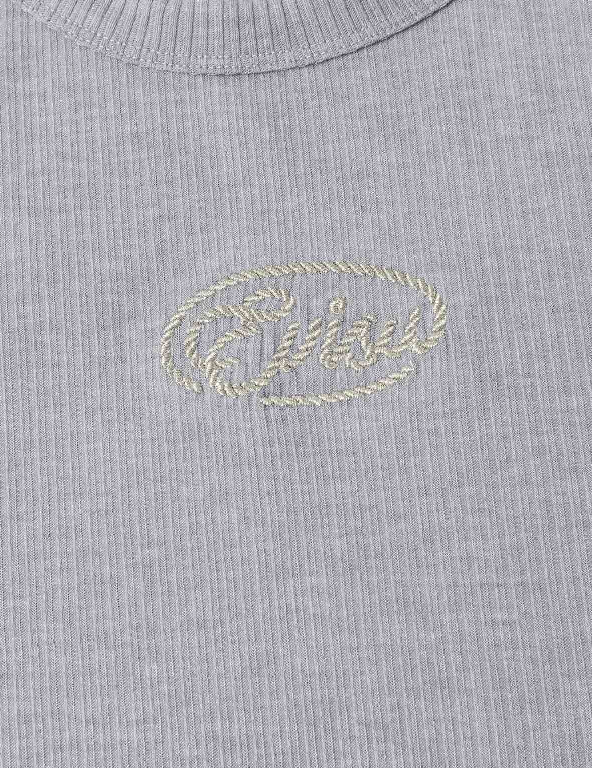 Rope Twist Logo Embroidery Fashion Fit T-shirt - 5